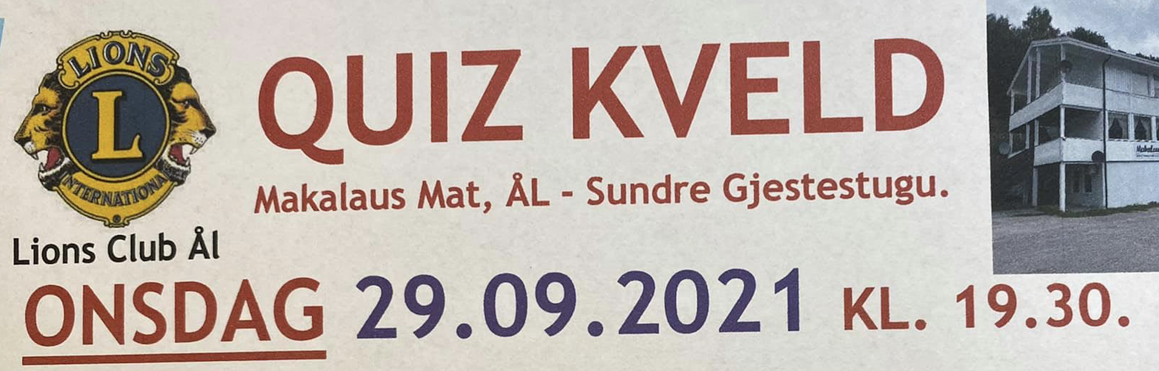 Quiz-kveld på Ål - Dann et quizlag og delta
